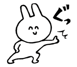 Flexible rabbit sticker #8013611