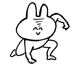 Flexible rabbit sticker #8013613