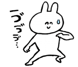 Flexible rabbit sticker #8013614