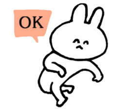 Flexible rabbit sticker #8013616