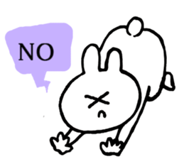 Flexible rabbit sticker #8013617