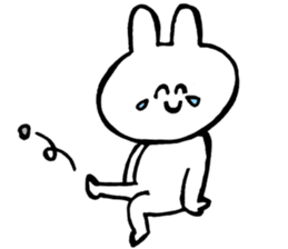 Flexible rabbit sticker #8013619