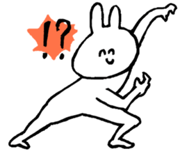 Flexible rabbit sticker #8013624