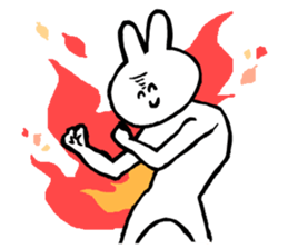 Flexible rabbit sticker #8013626