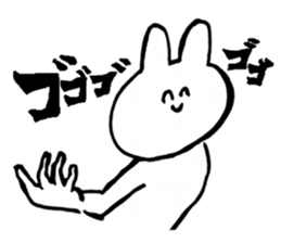 Flexible rabbit sticker #8013627