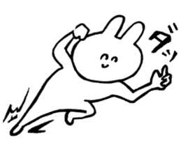 Flexible rabbit sticker #8013629