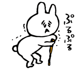 Flexible rabbit sticker #8013635