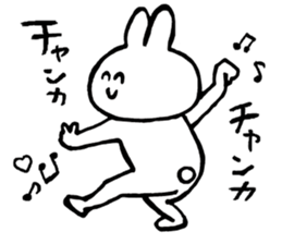 Flexible rabbit sticker #8013636
