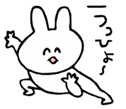 Flexible rabbit sticker #8013638