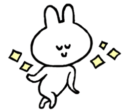 Flexible rabbit sticker #8013639
