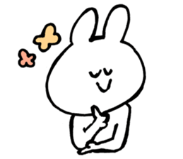 Flexible rabbit sticker #8013640