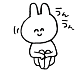 Flexible rabbit sticker #8013641