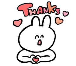 Flexible rabbit sticker #8013642