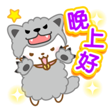 White&pink colored Cat7 -Taiwan- sticker #8013839