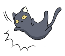 WINTER BLACK CAT(English ver) sticker #8014048