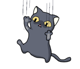 WINTER BLACK CAT(English ver) sticker #8014051