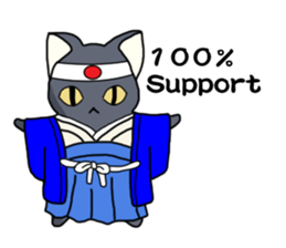 WINTER BLACK CAT(English ver) sticker #8014053