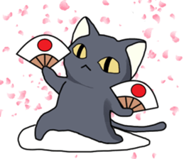 WINTER BLACK CAT(English ver) sticker #8014054