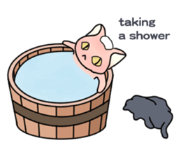 WINTER BLACK CAT(English ver) sticker #8014060