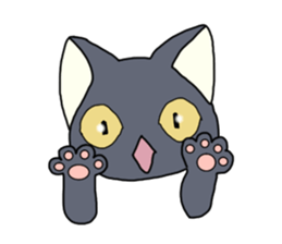 WINTER BLACK CAT(English ver) sticker #8014063