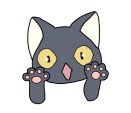 WINTER BLACK CAT(English ver) sticker #8014063