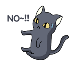 WINTER BLACK CAT(English ver) sticker #8014068