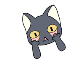 WINTER BLACK CAT(English ver) sticker #8014069