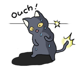 WINTER BLACK CAT(English ver) sticker #8014070