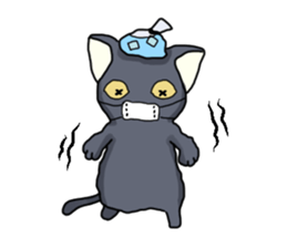 WINTER BLACK CAT(English ver) sticker #8014071