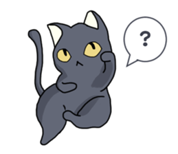 WINTER BLACK CAT(English ver) sticker #8014072