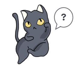 WINTER BLACK CAT(English ver) sticker #8014072