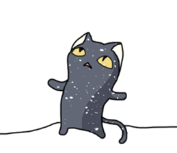 WINTER BLACK CAT(English ver) sticker #8014073