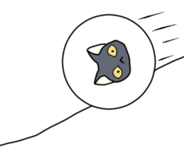 WINTER BLACK CAT(English ver) sticker #8014075