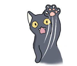 WINTER BLACK CAT(English ver) sticker #8014077