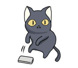 WINTER BLACK CAT(English ver) sticker #8014078