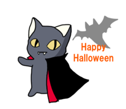 WINTER BLACK CAT(English ver) sticker #8014082