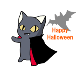 WINTER BLACK CAT(English ver) sticker #8014082