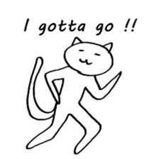 The simple cat ver.English sticker #8014124