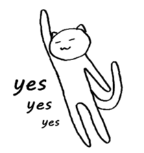 The simple cat ver.English sticker #8014125