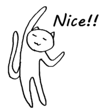 The simple cat ver.English sticker #8014126