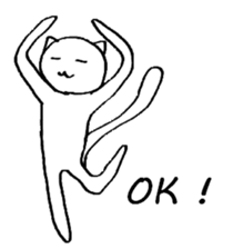 The simple cat ver.English sticker #8014127