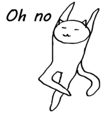 The simple cat ver.English sticker #8014129