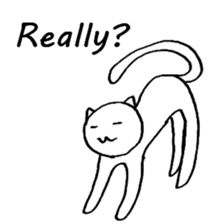 The simple cat ver.English sticker #8014130