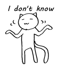 The simple cat ver.English sticker #8014132