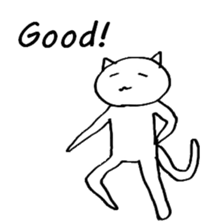 The simple cat ver.English sticker #8014133