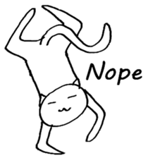 The simple cat ver.English sticker #8014134