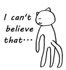 The simple cat ver.English sticker #8014135