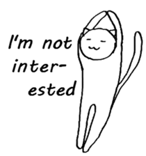 The simple cat ver.English sticker #8014137