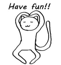 The simple cat ver.English sticker #8014139