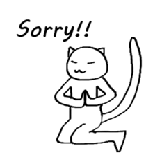 The simple cat ver.English sticker #8014141